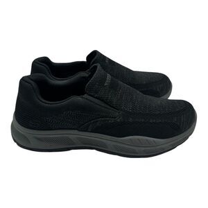 Skechers Cohagen Shoes Mens 10 EWW Extra Wide Black Slip On Loafers Relaxed Fit